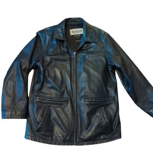 Wilsons Leather Black Jacket